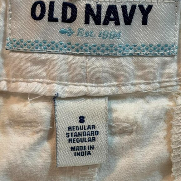 TWO Pairs Khaki Shorts- Maurice's SIZE 9/10 Watermelon AND Old Navy SIZE 8 White - Picture 10 of 13